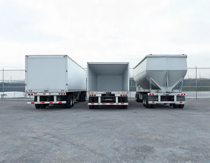 Cargo trailer configurations lined up for specification review